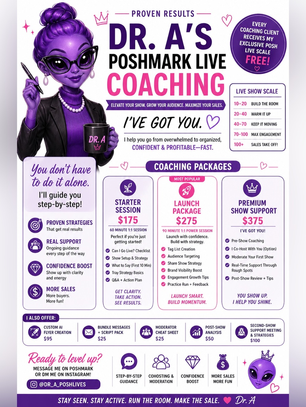 👽💜Posh Live Show Starter Guide + Support 💜✨